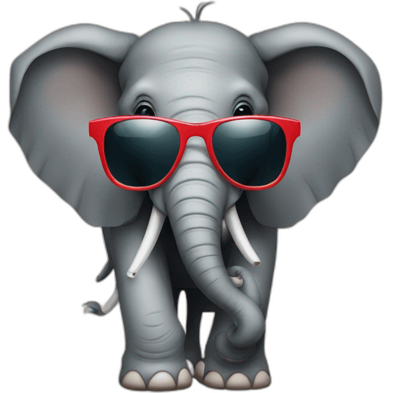 elephant wearing sunglasses emoji