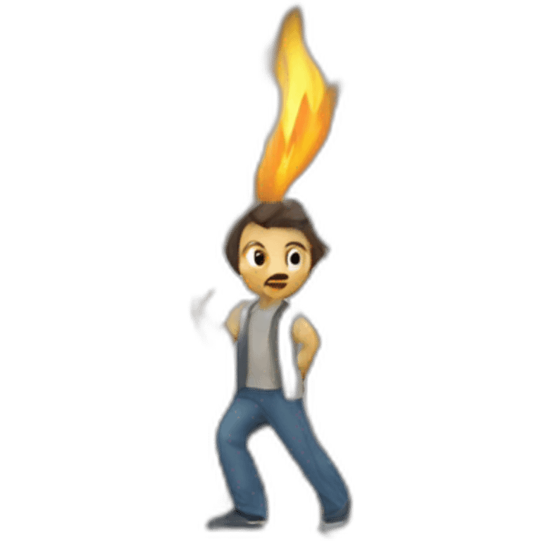 Marc la flamme emoji