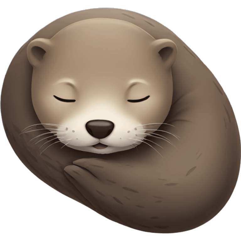 Sleeping otter emoji