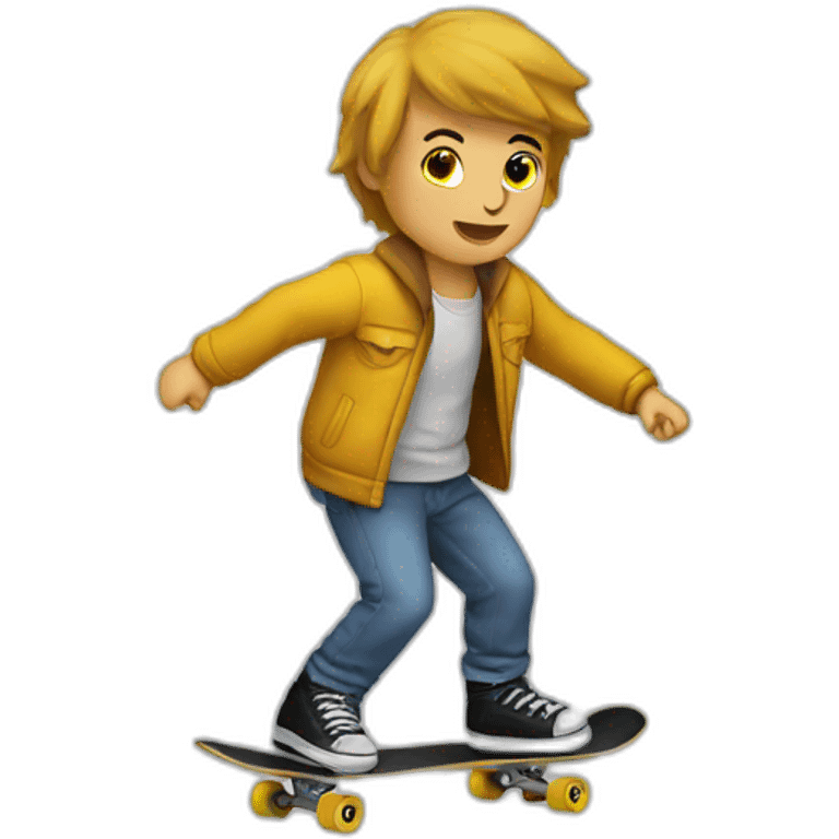 Behavior of skate emoji