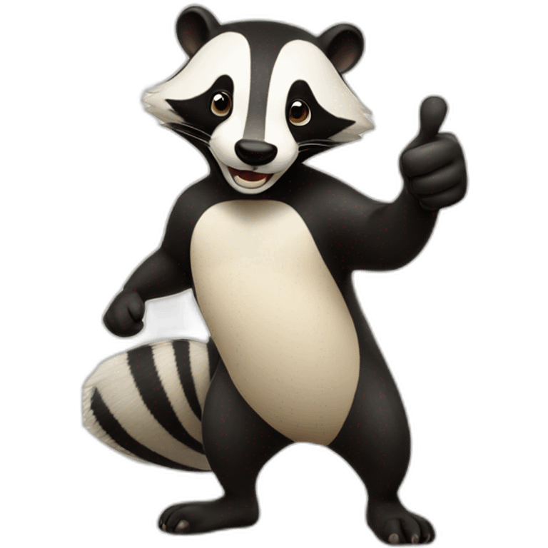 thumbs up badger emoji