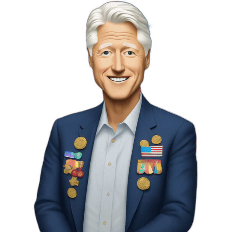 trans flag bill clinton emoji