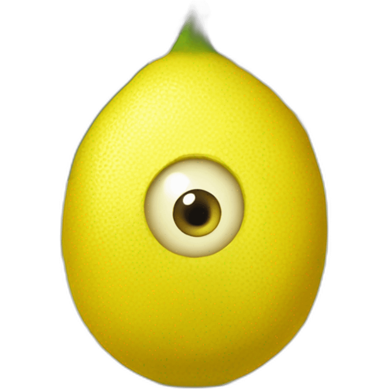 lemon with eyes emoji