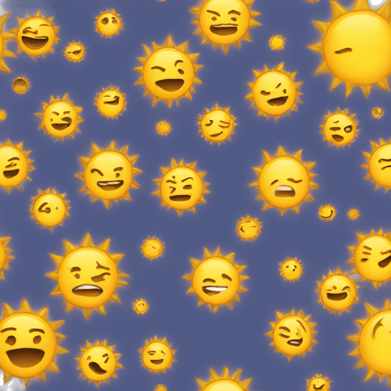 Big sun on earth emoji