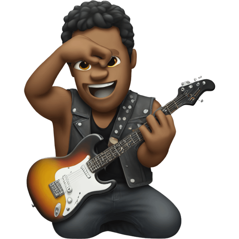 Emoji doing a rock N roll sign  emoji