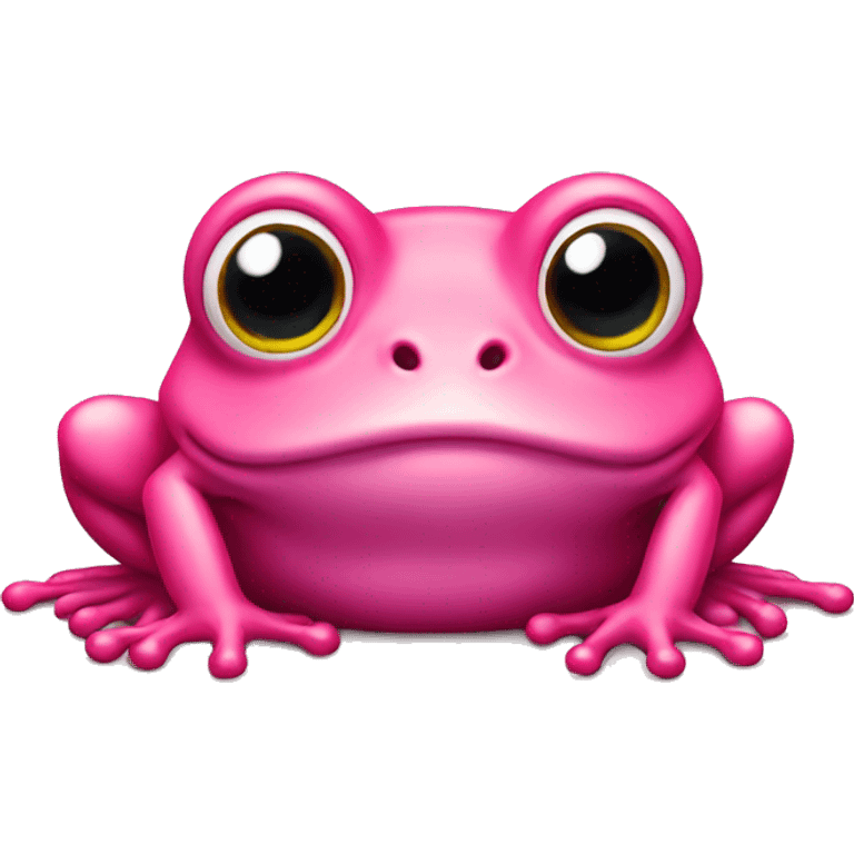 Pink frog emoji