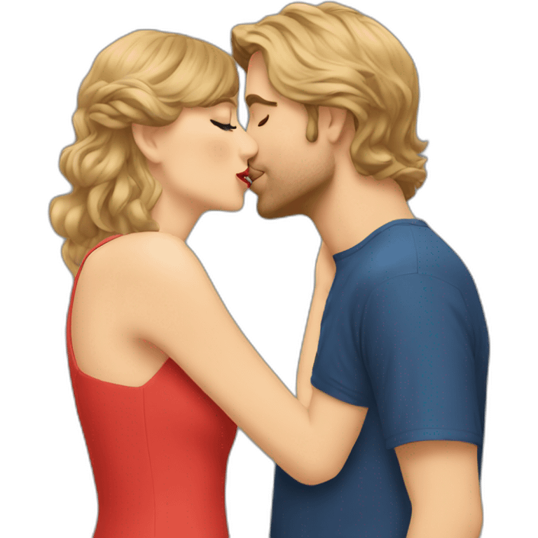 Taylor Swift kissing emoji