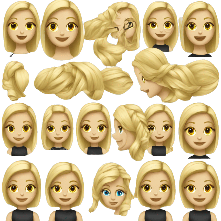 blonde hair dresser emoji