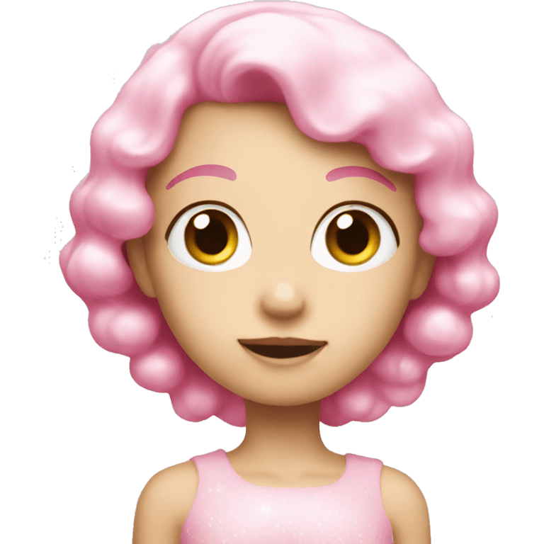 Pink pearl emoji