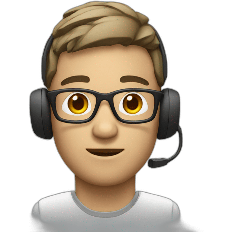 Person with headset emoji