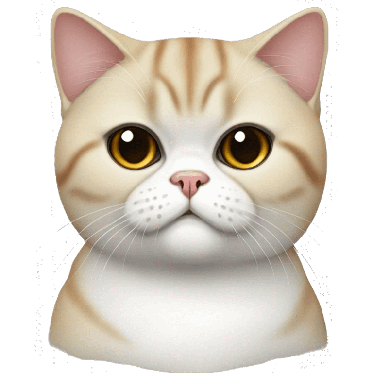 exotic-shorthair cat,half body emoji