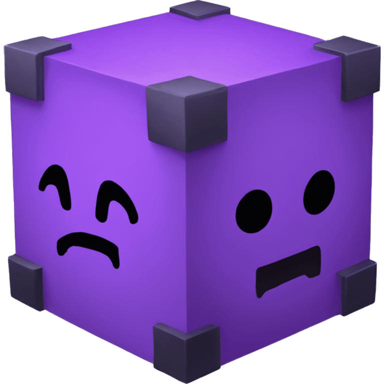 purple hacking cube emoji