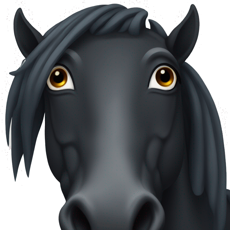 Dark horse emoji