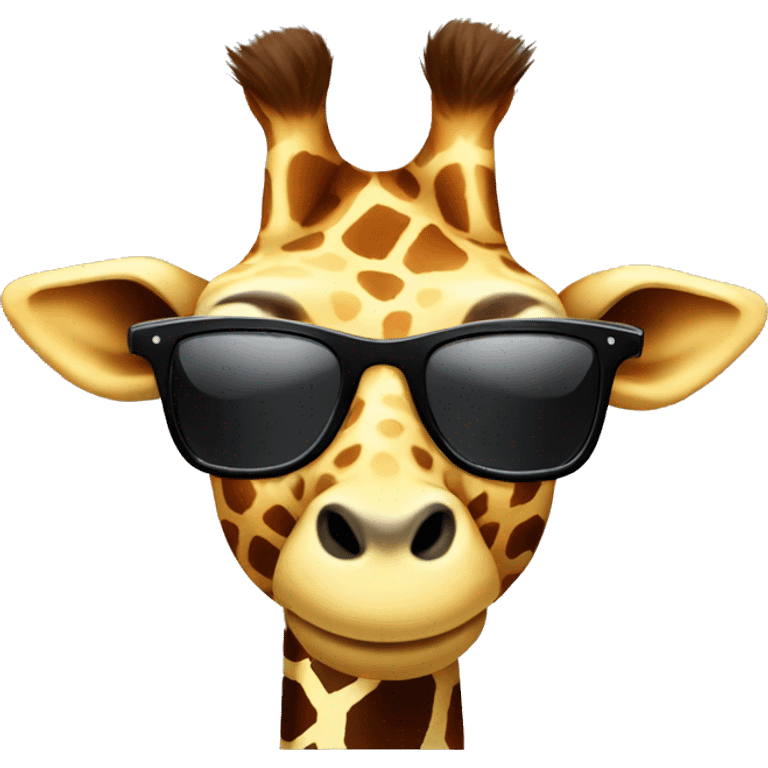 Giraffe with sunglasses emoji