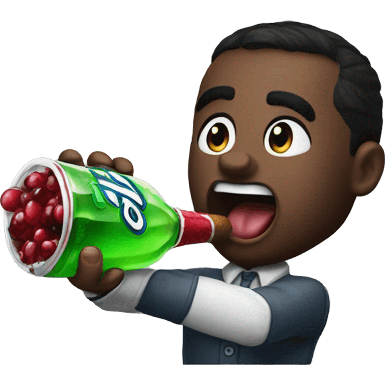 diddy hitting the sprite cranberry emoji