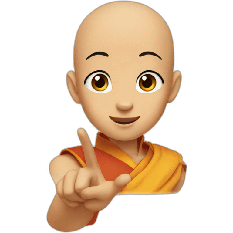 Avatar aang saying ok with her thumb emoji