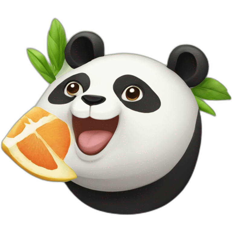 Panda pastèque emoji