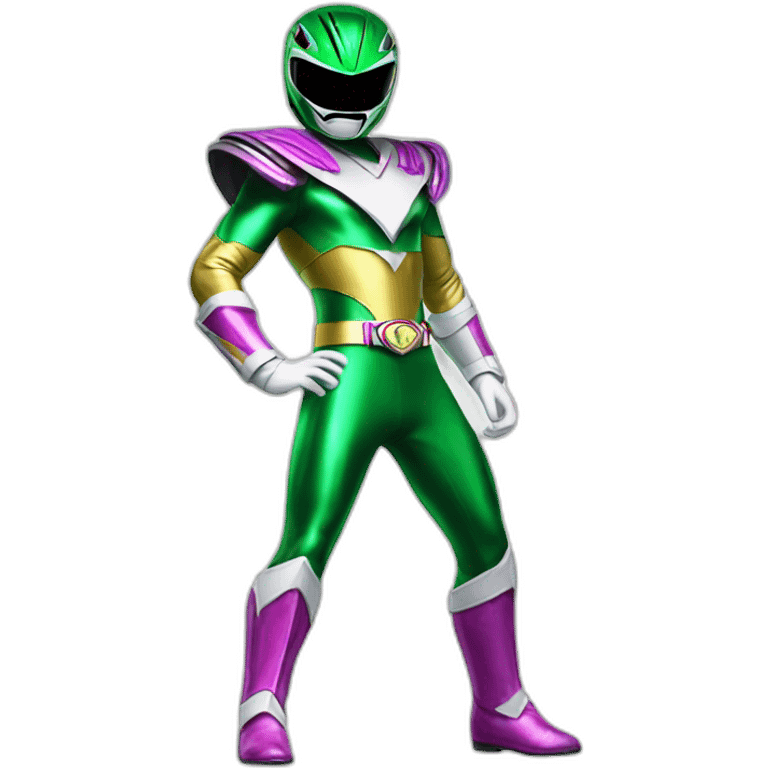 dark rainbow power ranger full body emoji