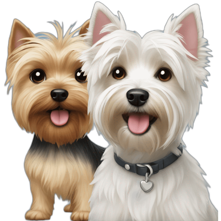 westie and yorkie emoji