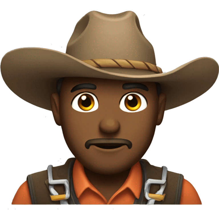 cowboy working on a la emoji