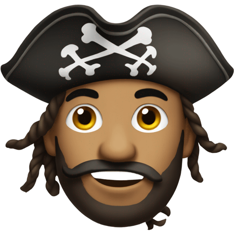 Pirate saying yarrrr emoji