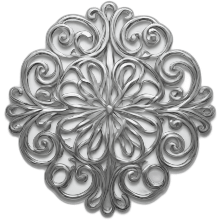 Silver filigree emoji