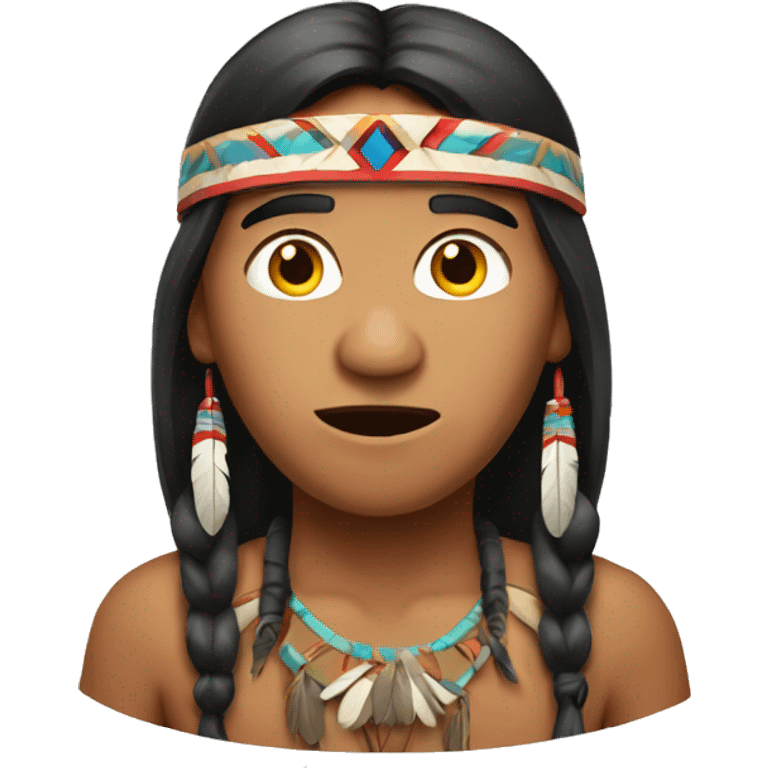 Native American Surprised emoji