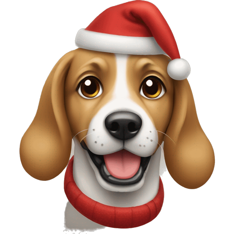 Christmas dog  emoji