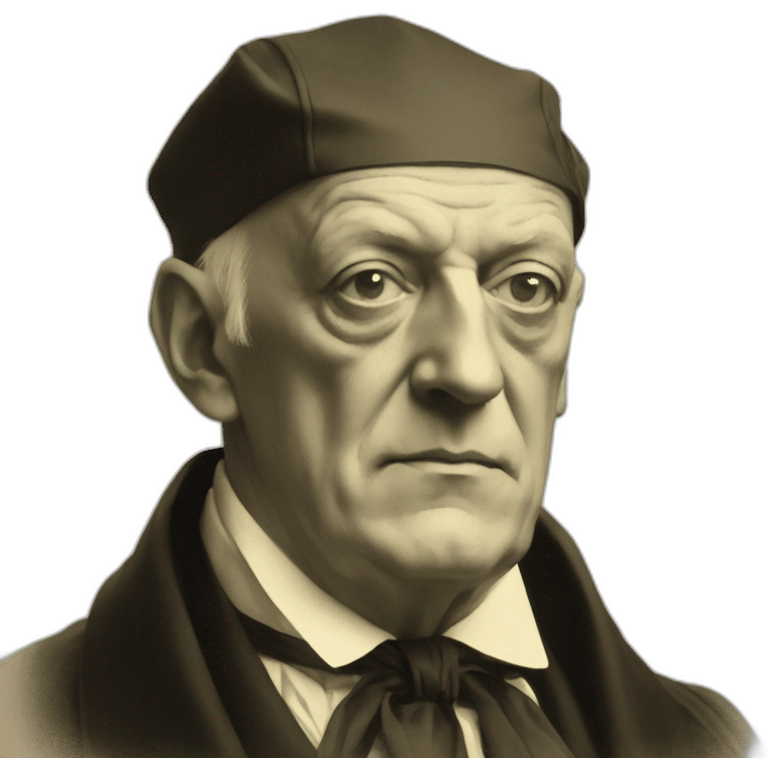 Aleister Crowley portrait emoji