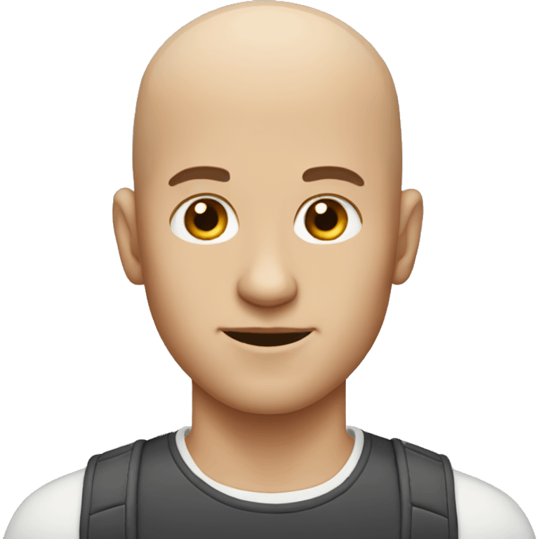 men with no hair emoji