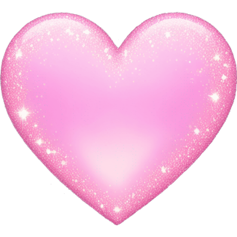 Light pink sparkling heart emoji