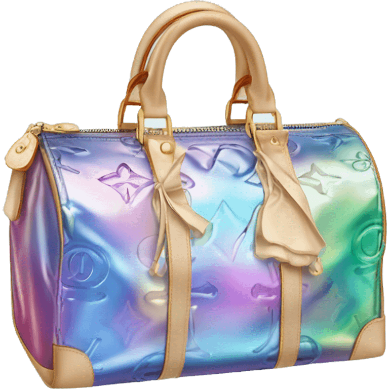 Iridescent Louis Vuitton bag emoji