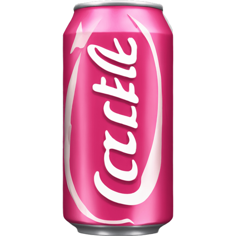 Pink coke a cola can emoji