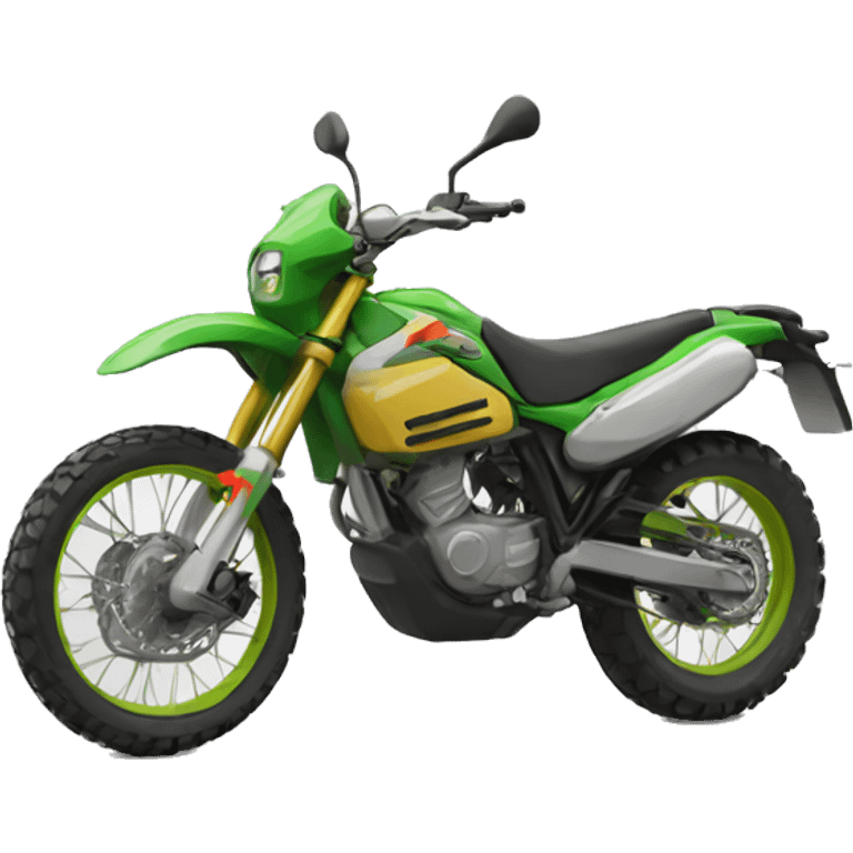 Moto de enduro emoji