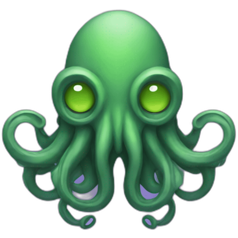 green/purple cthulhu emoji