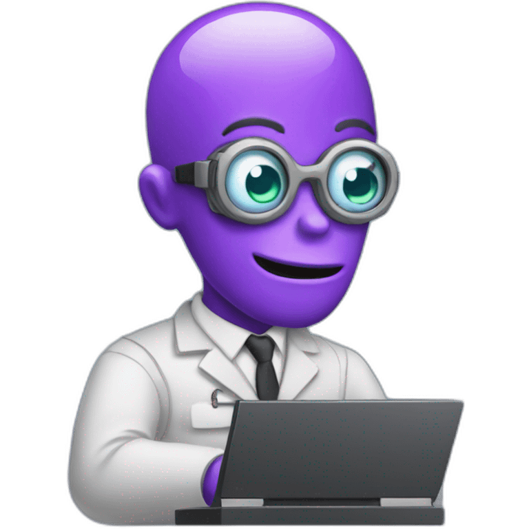 Computer Engineer purple octopus emoji