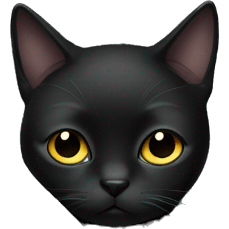 sad black cat in blanket emoji