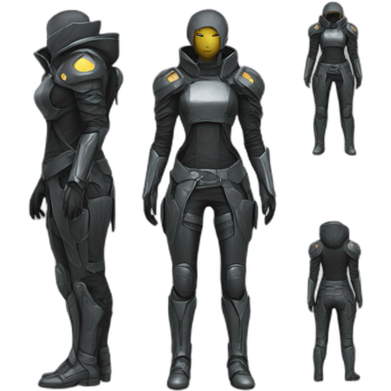 futuristic Technomancer pants armored emoji