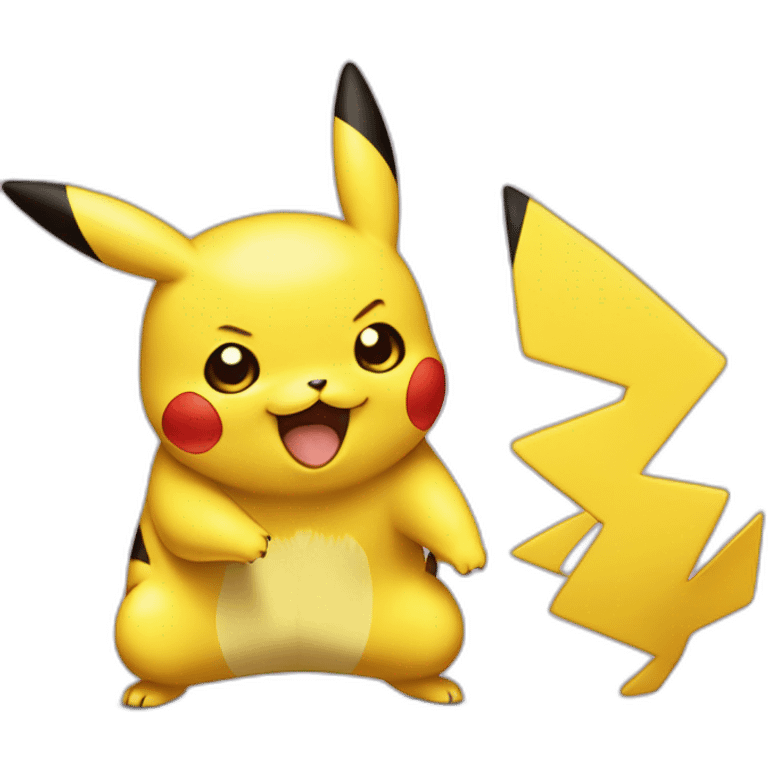 pikachu qui pleure de rire emoji