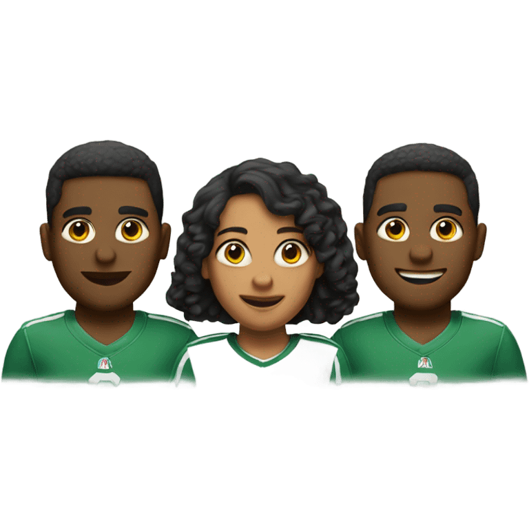 Team of three person emoji