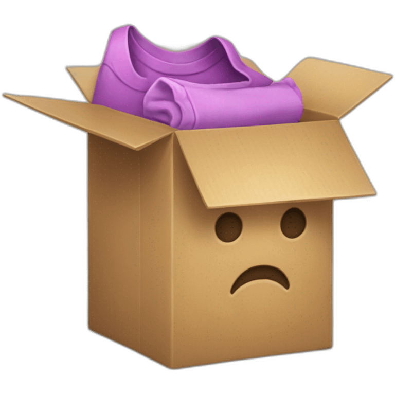 A box of clothes emoji