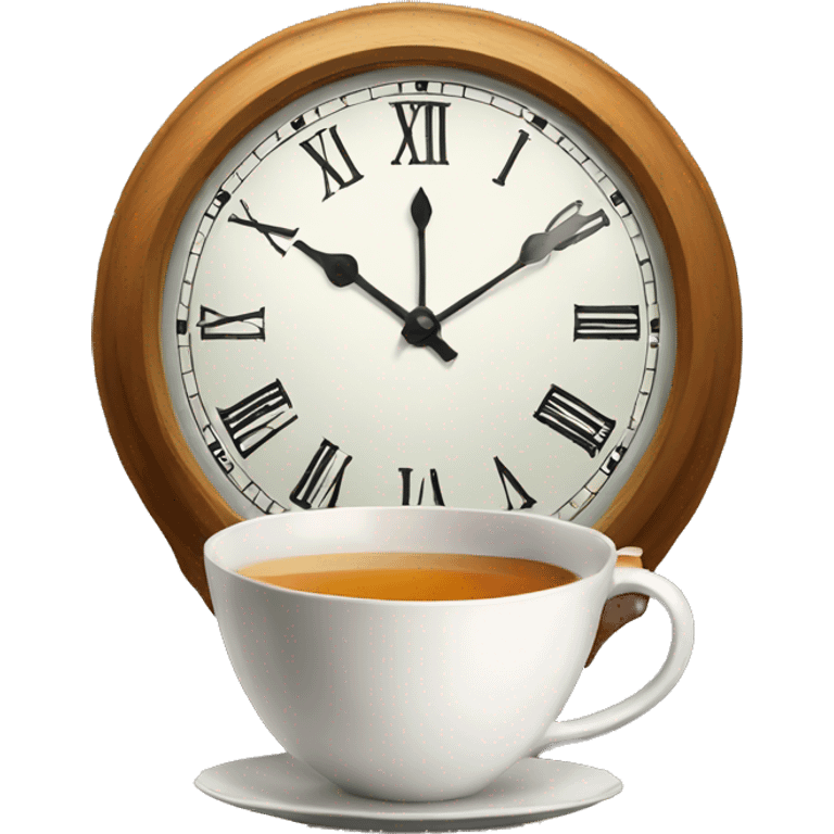 tea in a clock emoji