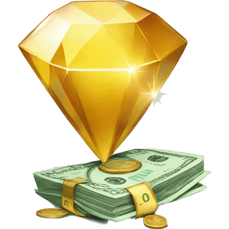 Diamond and money  emoji