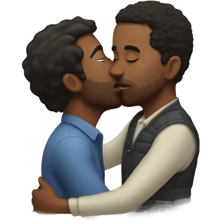 jonathan kissing larry emoji