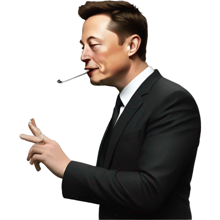 Elon musk smoking emoji