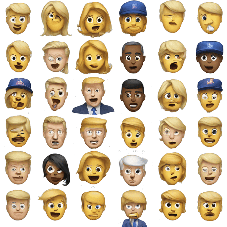 Lustige Emojis mit Donald Trump  emoji