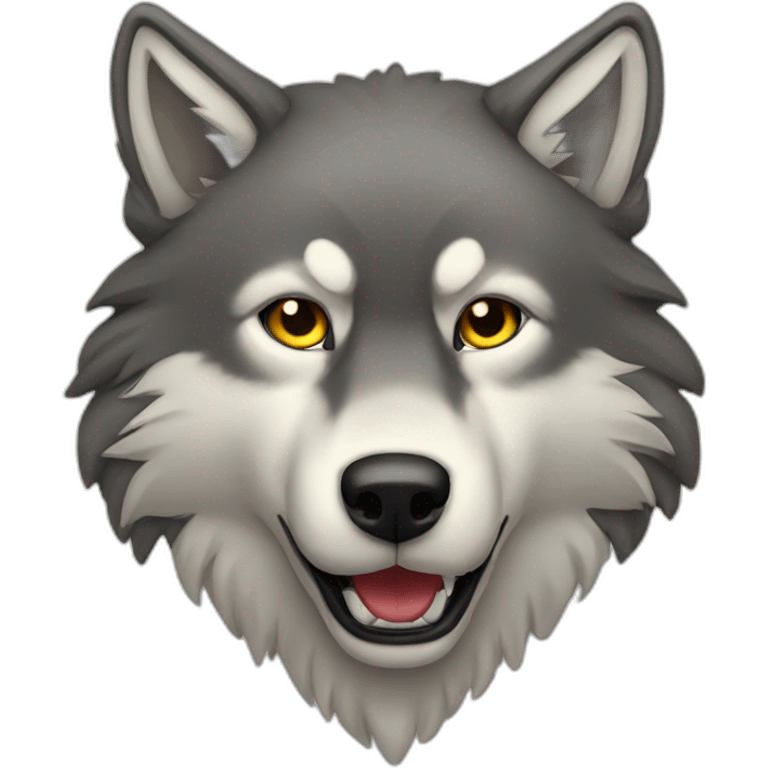 Wolf hi emoji