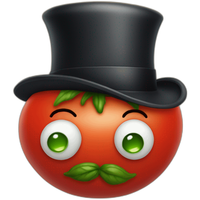 tomato with a top hat and monocle emoji