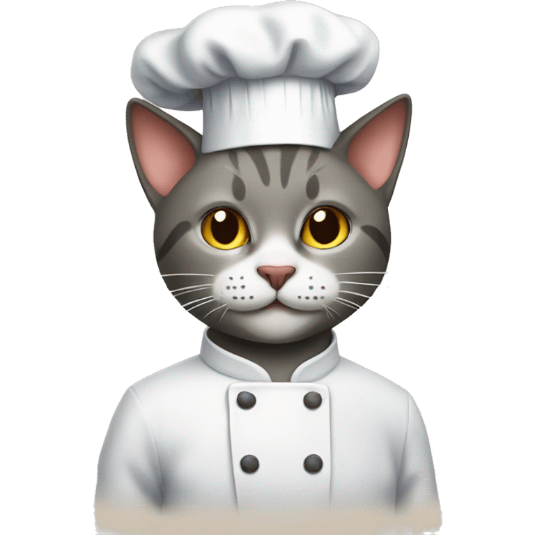 Cat as a chef emoji