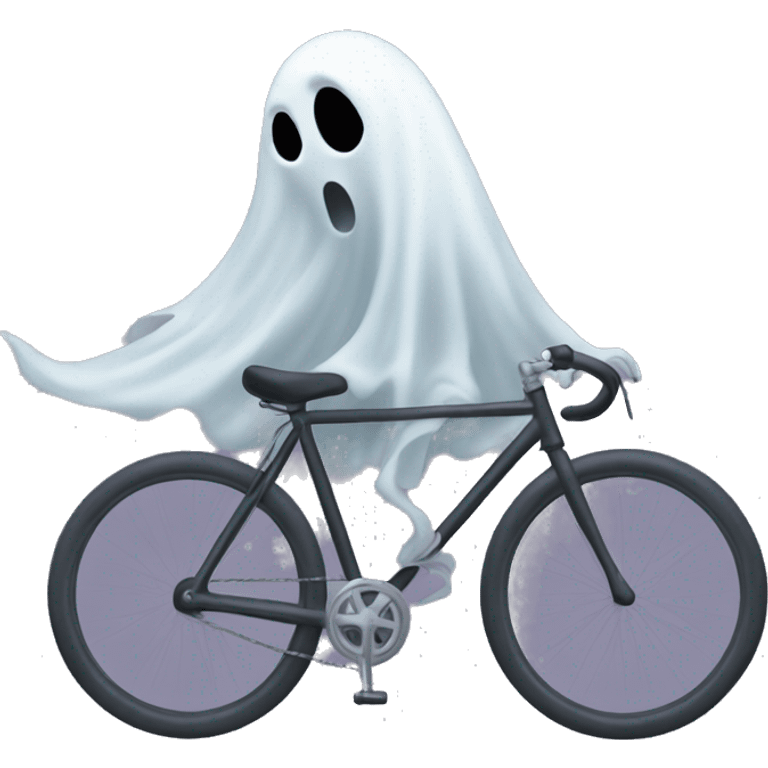 Ghost on a bike emoji